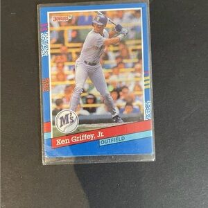 Ken Griffey Jr. Donruss 1991 Baseball Card ( no period after Inc)